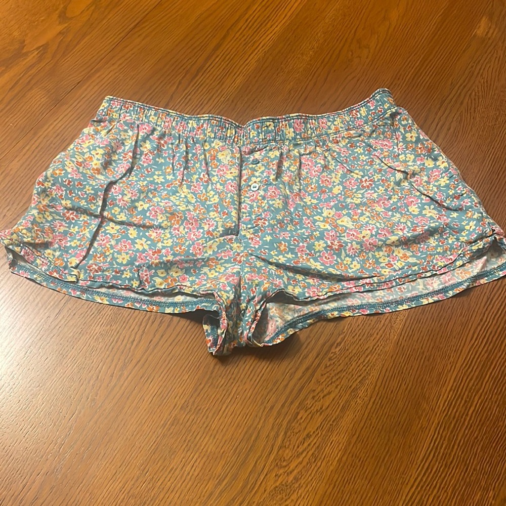 Pink Pajama Shorts, Size Small